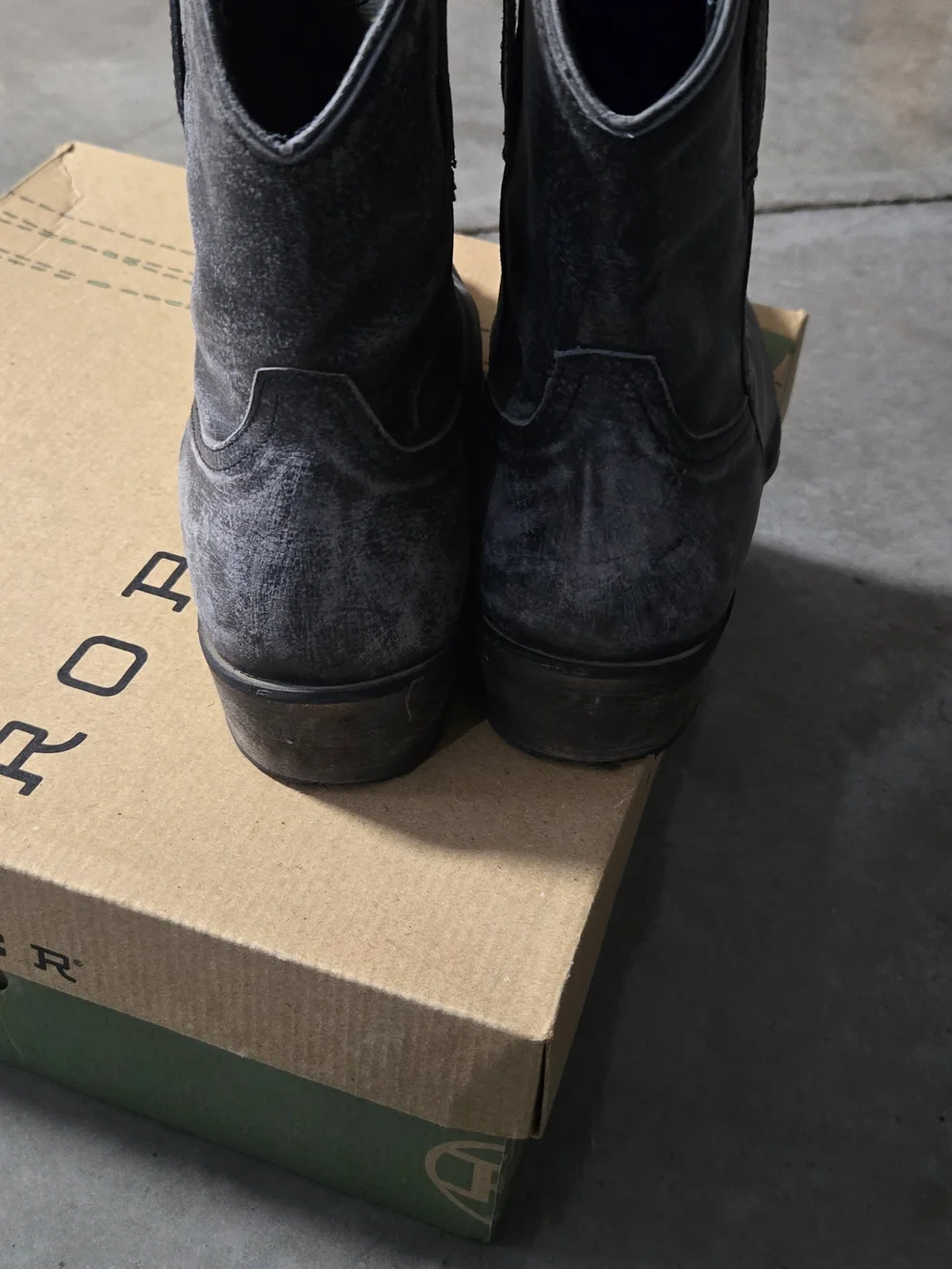 Roper Black Western Ankle Boots - Picture 3 of 5